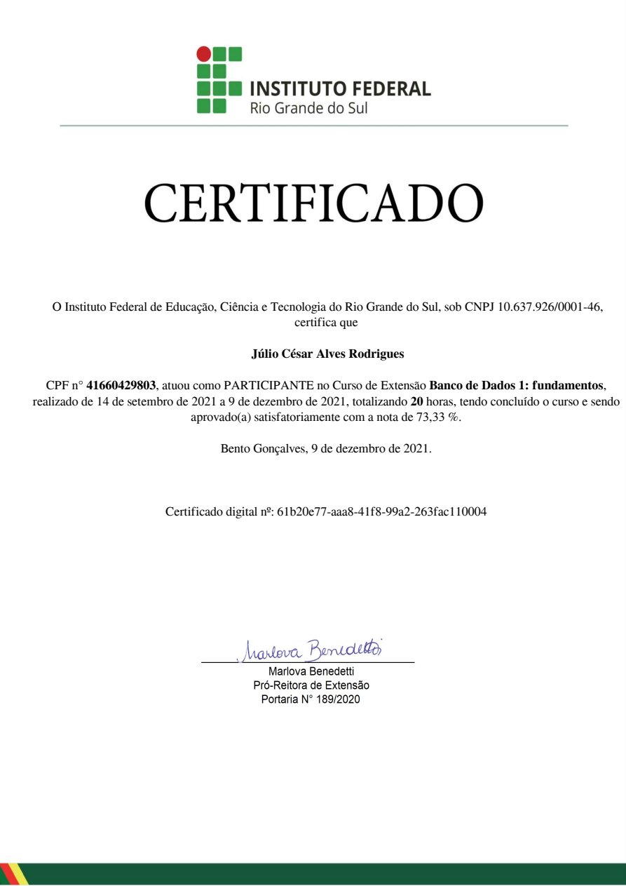 Banco de Dados 1: Fundamentos