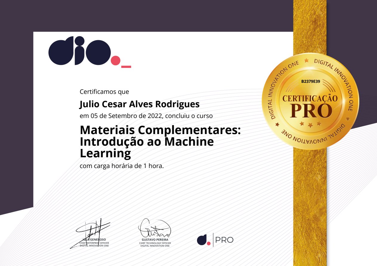 Materiais Complementares de ML