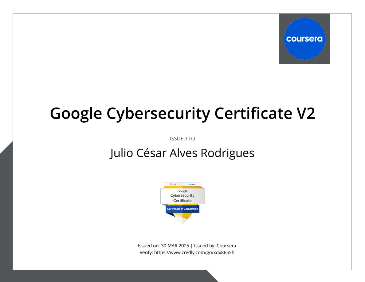 Google Cybersecurity Professional