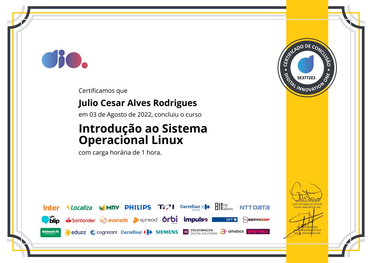 Introdução ao Sistema Operacional Linux