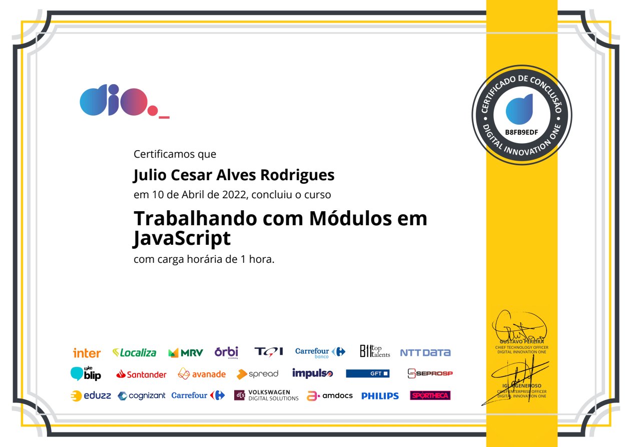 Trabalhando com Módulos em JavaScript