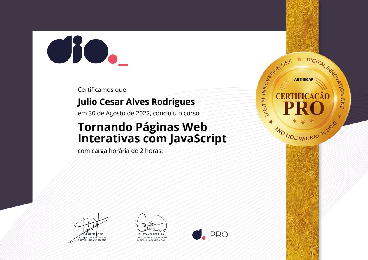 Páginas Web Interativas com JS