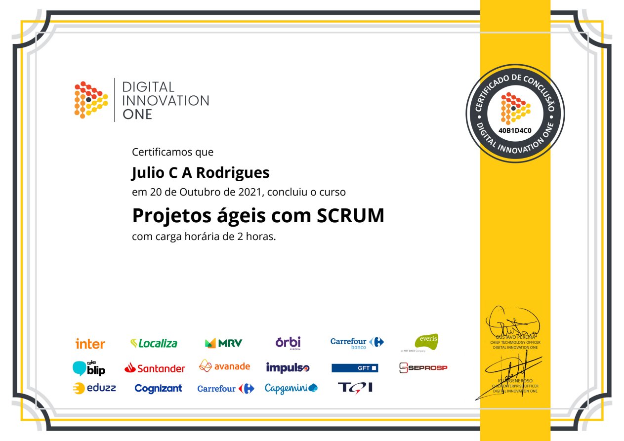 Projetos Ágeis com SCRUM