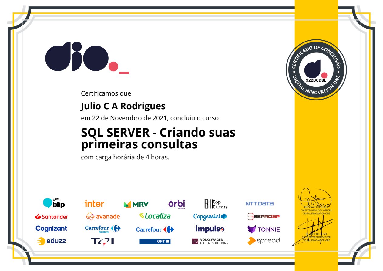 SQL Server: Primeiras Consultas